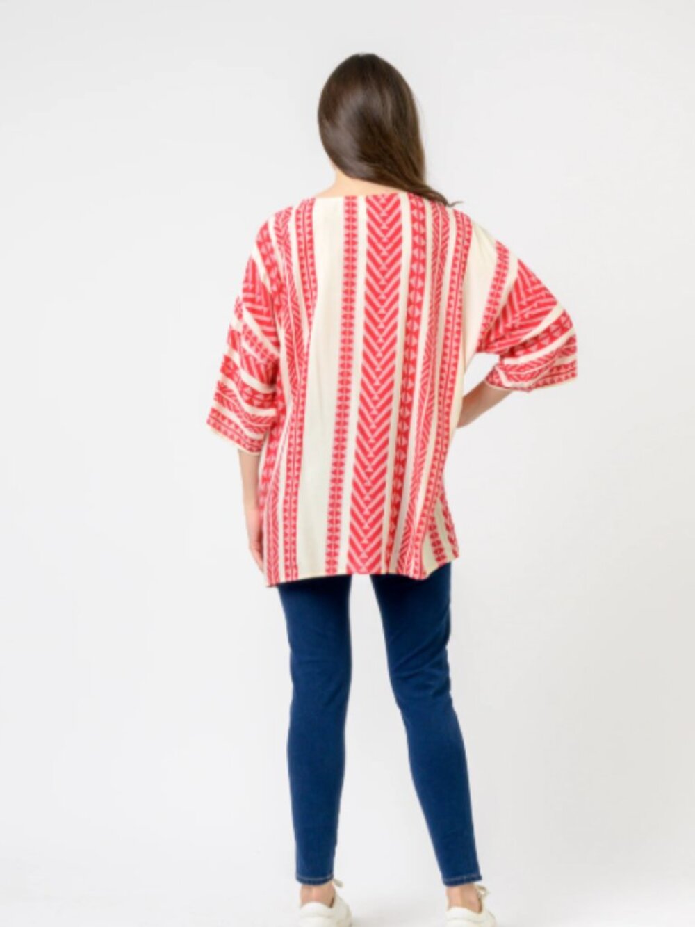 12.) Rhea Aztec Print Top - Picture 5 of 9